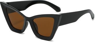 Generic Mens Outdoor Driving Sunglasses Womens Shopping And Commuting Decorative Sun Glasses(Brown)