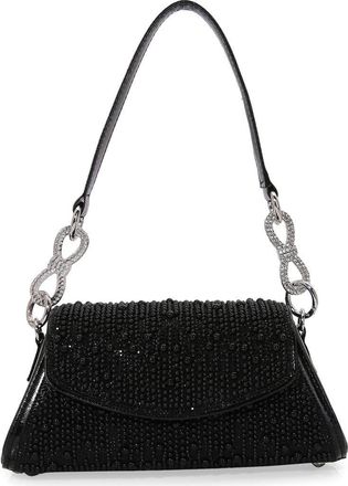 Berness Rhinestone Embellished Shoulder Bag in Black at Nordstrom Rack