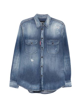 Dsquared2 Classic Denim Long Sleeve Button Shirt
