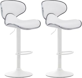 Clp Set De 2 Taburetes Las Vegas Blanco Blanco