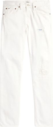 Polo Ralph Lauren ripped mid-rise slim-fit jeans - men - Cotton - 36/34 - Neutrals