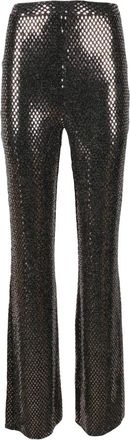 Nineminutes Metallic Fiber Broek - Dames - Wijde Broeken - Bruin - XS - Broeken