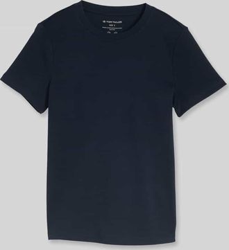 Tom Tailor Regular Fit T-Shirt aus reiner Baumwolle in Dunkelblau, Gr&ouml;&szlig;e XXXL
