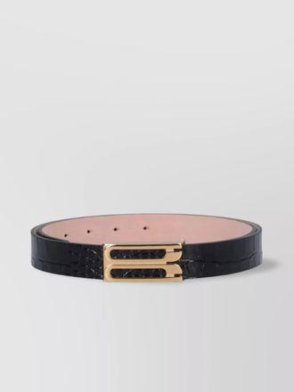 Victoria Beckham croc embossed leather belt