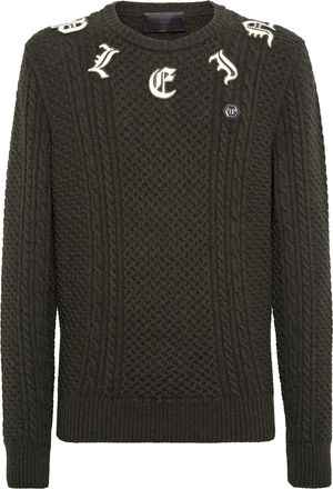 Philipp Plein Pullover Ronde Hals Monogram