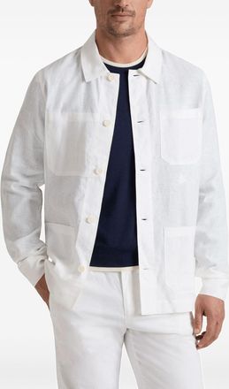 Vilebrequin Mens Shirt White Linen
