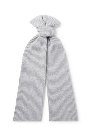 Mr P. Ribbed Cashmere Scarf