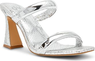 Dolce Vita Yowsa Slide Sandal in Silver Exotic at Nordstrom Rack, Size 6