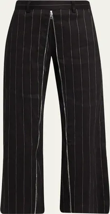 R13 Front Zip Cropped Trousers