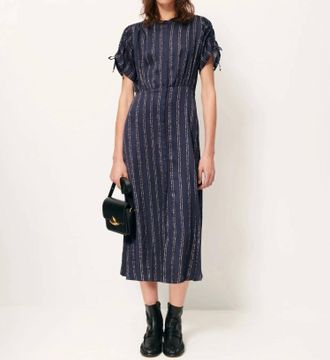 Sessun Nolong Dress In Navy