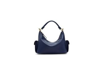 Lauren Ralph Lauren Nappa Leather Small Blaike Shoulder Bag Shoulder Womens Handbags Refined Navy