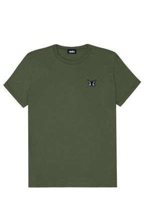 Dalix Butterfly Womens Relaxed Tee in Military Green at Nordstrom, Size Xx-Large