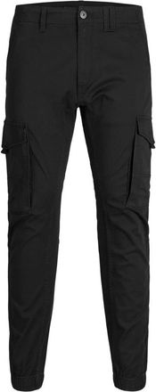 Jack & Jones Zwarte Herenbroek - Heren - Slim Fit Broeken - Zwart - W30 L32 - Leer - Broeken