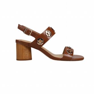 Vaneli Womens Livana Heeled Sandals In Cuoio Nappa