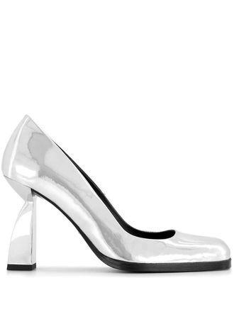 Nodaleto Angel N leren pumps - Zilver
