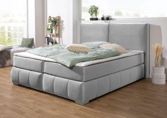 HOME AFFAIRE Boxspringbett »Wehma« inkl. Topper in 3 verschiedenen Matratzen, auch in Samtstoff