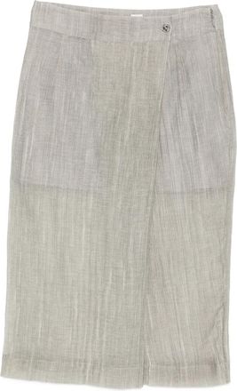 The Garment Delfi Button Wrap Midi Skirt