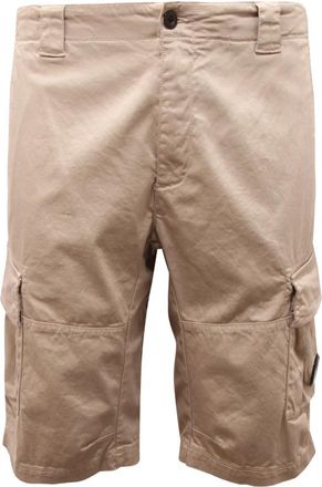 C.P. Company Satijnen Stretch Bermuda Cargo Shorts - Heren - Korte Broeken - Beige - S - Satijn - Korte Broeken