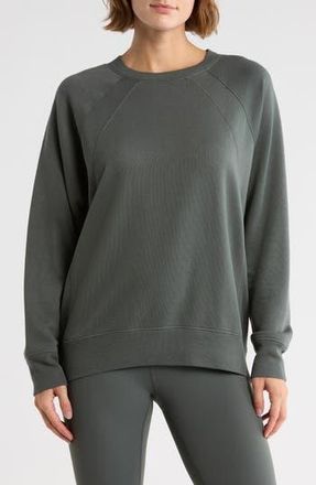 Zella Drew Crewneck Sweatshirt in Green Urban at Nordstrom Rack, Size X-Small
