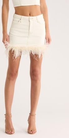 SIMKHAI Federica Miniskirt in Winter White at Nordstrom Rack, Size 26