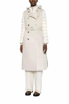 Moorer Layered Padded Coat In Marmo