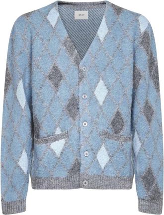 Nn.07 Cardigan - Heren - Vesten - Blauw - L - Truien & Vesten