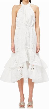 Elliatt Arawak Halter Midi Dress In White