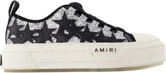 Amiri Glitter Stars Court Low - Shoes - Mujer - Gris - 36 EU