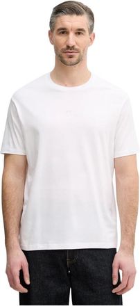 Paul & Shark T-shirt van lichte katoenjersey met print - Heren - T-shirts - Wit - 2XL - Katoen - Tops