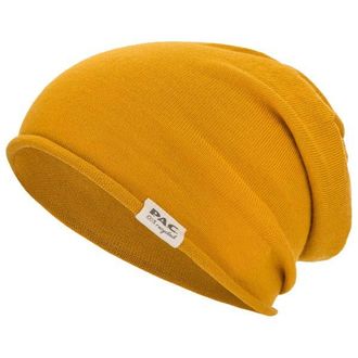 P.A.C. Nature Merin 100% Recycled Merino Beanie M&uuml;tze f&uuml;r Herren | gelb