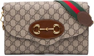 Gucci Pre-owned Gucci Small GG Supreme Horsebit 1955 Satchel Ladies WID4ZN2VU6LFNFE8