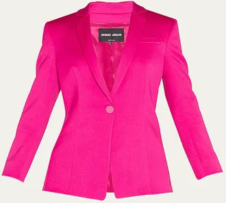 Giorgio Armani Virgin Wool Tuxedo Blazer