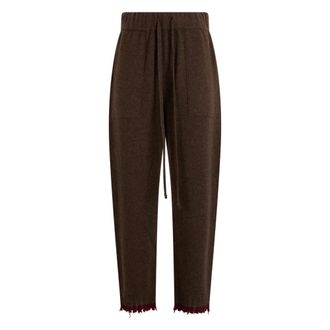 Uma Wang Cashmere Trousers - female - UMA WANG - Sweatpants - Brown - L - Trousers
