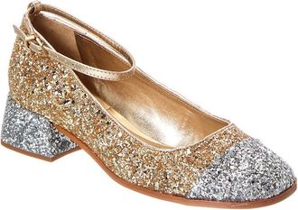 Schutz Schutz Dorothy Weekend Low Block Glitter Pump