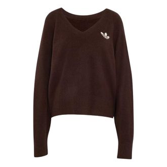 adidas (WMNS) adidas Essentials Knit Sweatshirt Asia Sizing Aurora Coffee IA4444