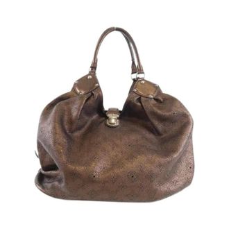 Louis Vuitton Pre-owned Handbags, female, Brown, Size: ONE SIZE Pre-owned Mahina Calf Shoulder Bag