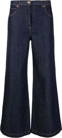 Aspesi Wide Leg Denim Broeken - Dames - Loose Fit Jeans - Blauw - W31 - Denim - Jeans