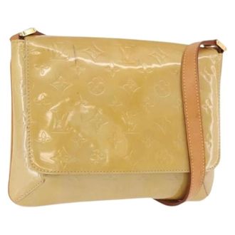 Louis Vuitton Pre-owned Patent Leather Shoulder Bag - Dames - Pre-owned - Beige - Maat: ONE Size Leer