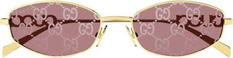Gucci Sunglasses Gg1802 S 002 Gold/Red Women