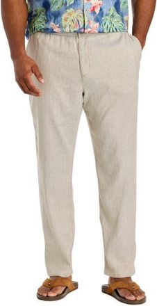 Tommy Bahama Big & Tall Linen-Blend Elastic-Waist Pants in Beach at Nordstrom, Size 4X Big