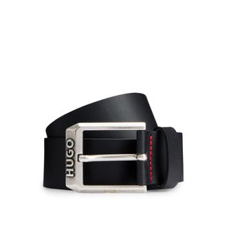 HUGO BOSS Logo-buckle belt in leather