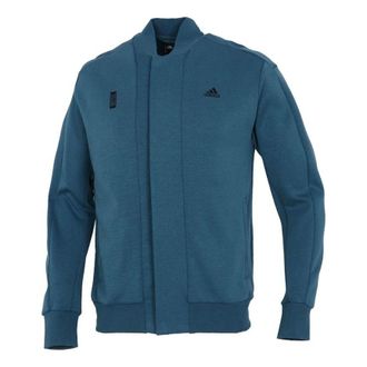 adidas Mens adidas Martial Arts Series Logo Printing Sports Jacket Sky Blue H39209