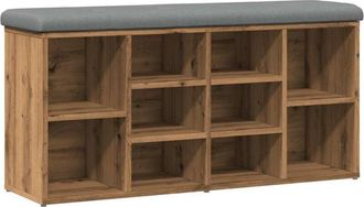 vidaXL Vidaxl - Shoe Bench Artisan Oak 102x32x50 cm Engineered Wood