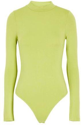 8 by YOOX VISCOSE MOCK-NECK THONG BODYSUIT