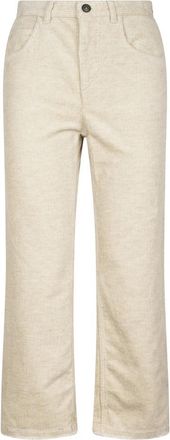 Isabel Marant Ruthie Broeken - Dames - Straight fit broeken - Beige - S - Broeken