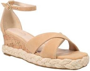 Pelle Moda Pippen Ankle Strap Wedge Slide Sandal in Burnt Sugar at Nordstrom Rack, Size 5.5
