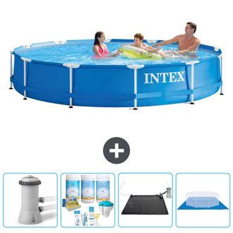Intex Piscina Con Estructura Redonda - 366x76 Cm - 7-piezas S21026