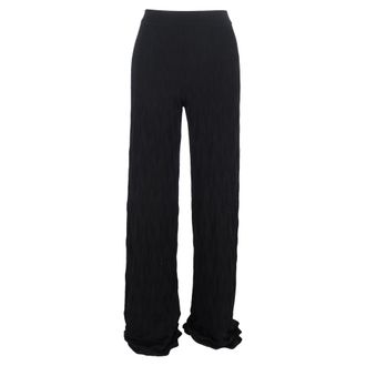 Missoni Textured Trousers in Black Wool