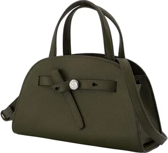 Tory Burch Romy Small Bauletto Top Handle Bag - Green