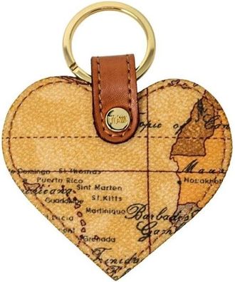 Alviero Martini 1A Classe Llavero en forma de coraz&oacute;n con mapa del mundo - Accessories - Mujer - Multicolor - ONE SIZE